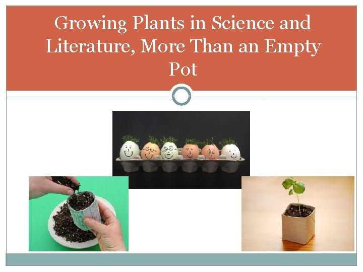 Growing Plants in Science and Literature, More Than an Empty Pot 