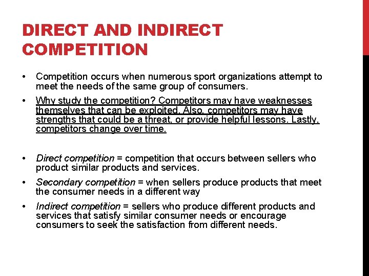 SPORT MARKETING OPPORTUNITIES CHAPTER 4 SPORT MARKETING FRAMEWORK