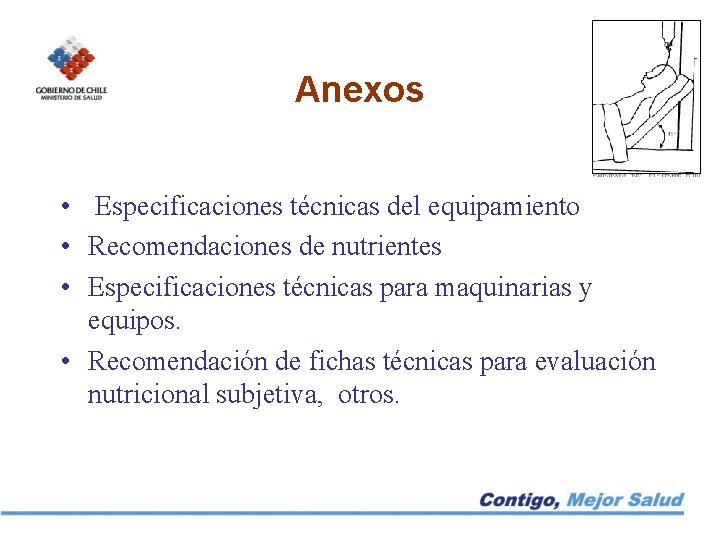 Anexos • Especificaciones técnicas del equipamiento • Recomendaciones de nutrientes • Especificaciones técnicas para