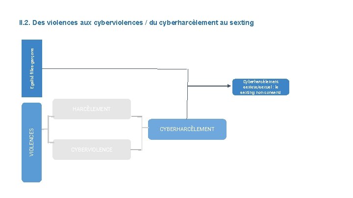 Egalité filles-garçons II. 2. Des violences aux cyberviolences / du cyberharcèlement au sexting Cyberharcèlement