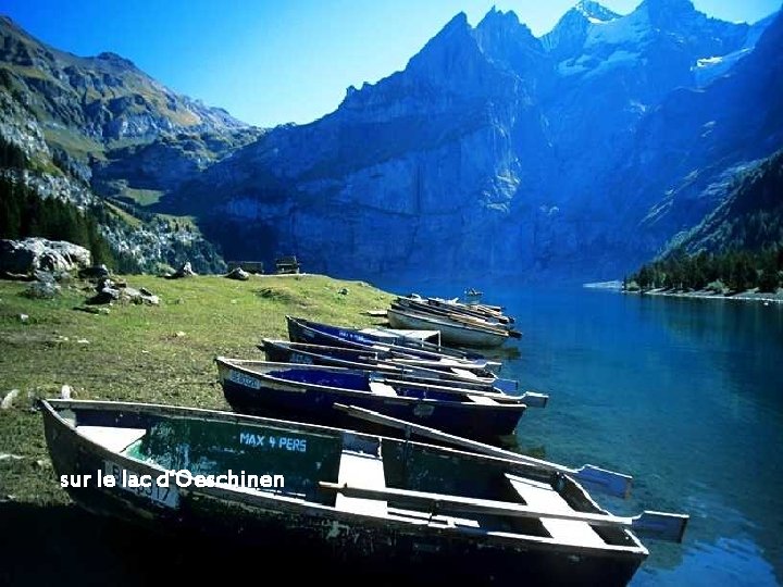 sur le lac d‘Oeschinen 