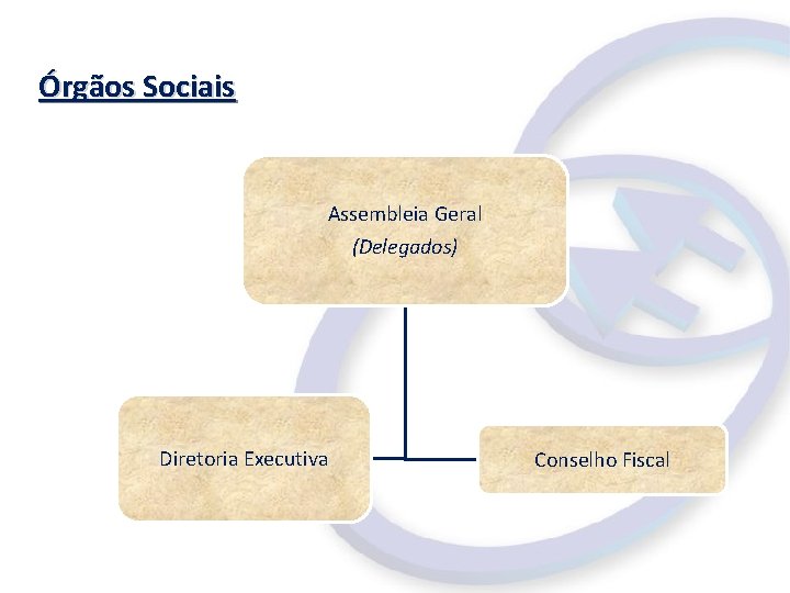 Órgãos Sociais Assembleia Geral (Delegados) Diretoria Executiva Conselho Fiscal 