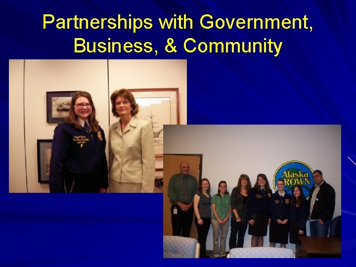 Partnerships with Government, Business, & Community 