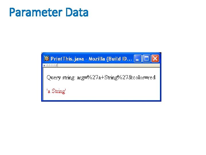 Parameter Data 