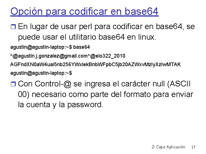 Opción para codificar en base 64 En lugar de usar perl para codificar en