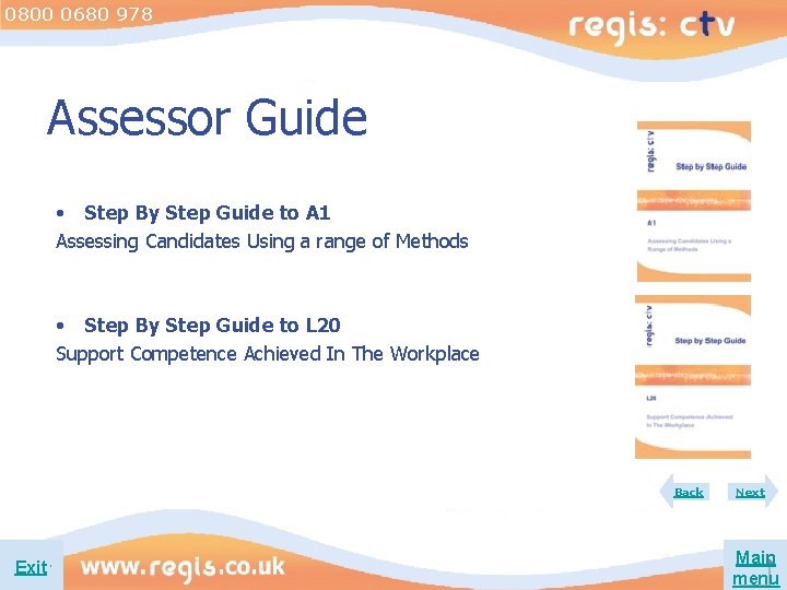 0800 0680 978 Assessor Guide • Step By Step Guide to A 1 Assessing