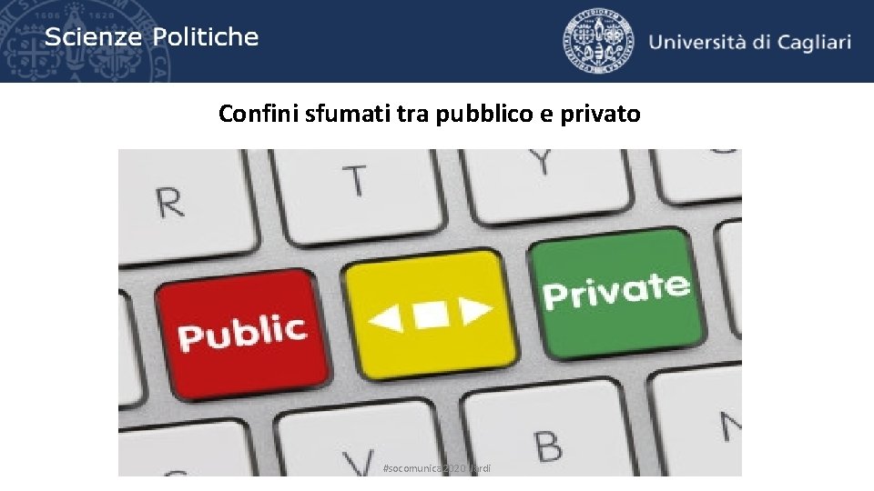 Confini sfumati tra pubblico e privato #socomunica 2020 Ilardi 