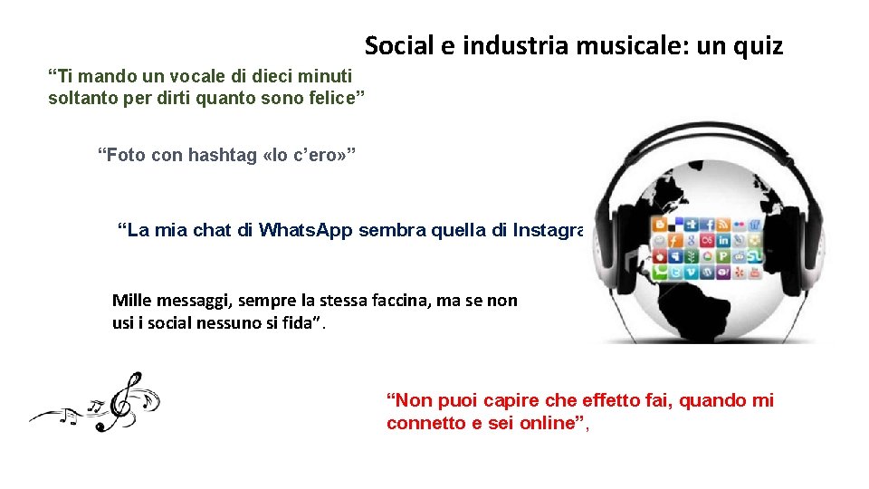 Social e industria musicale: un quiz “Ti mando un vocale di dieci minuti soltanto