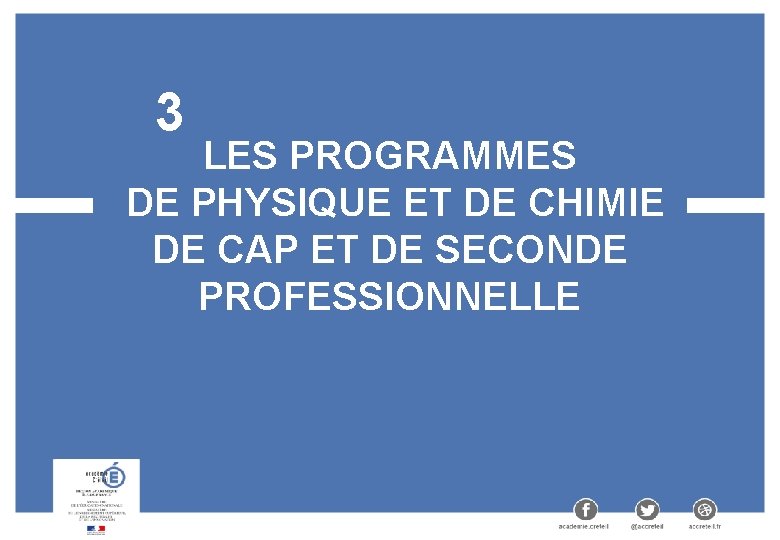 3 LES PROGRAMMES DE PHYSIQUE ET DE CHIMIE DE CAP ET DE SECONDE PROFESSIONNELLE