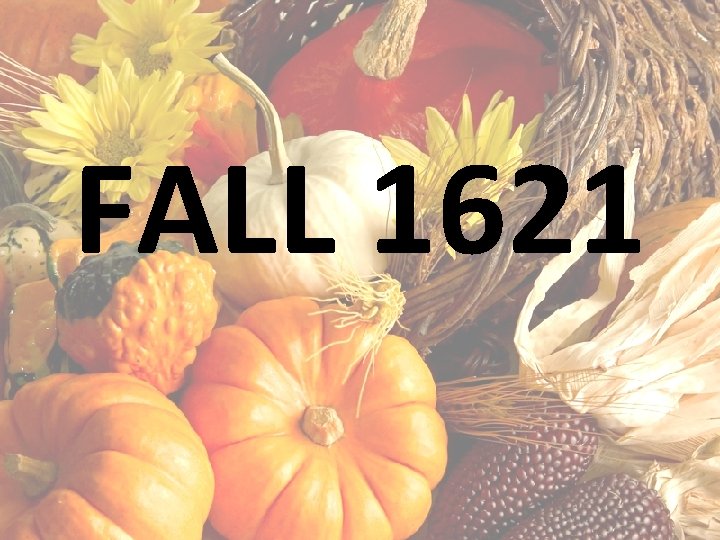 FALL 1621 