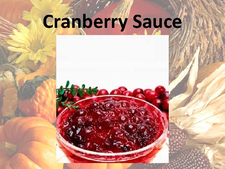 Cranberry Sauce 
