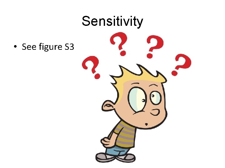 Sensitivity • See figure S 3 