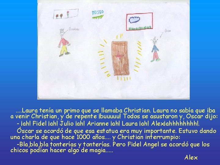 . . Laura tenía un primo que se llamaba Christian. Laura no sabía que