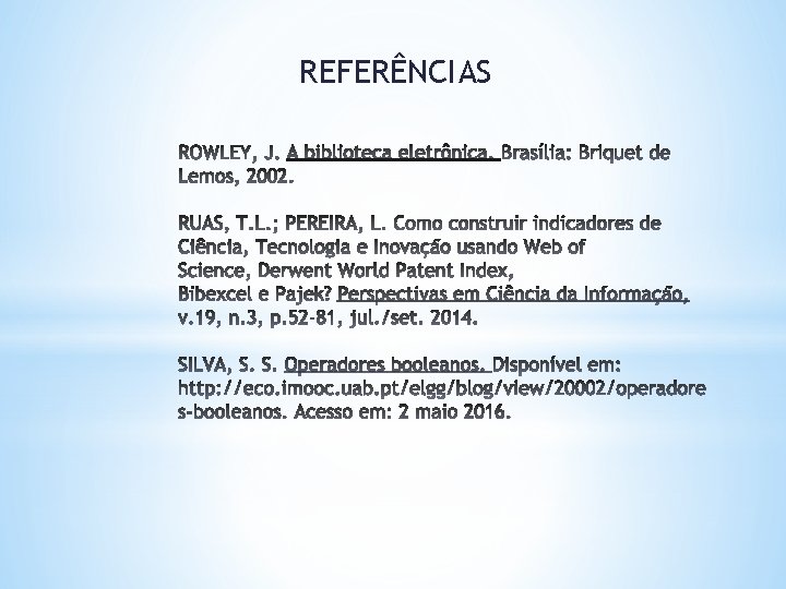 REFERÊNCIAS 