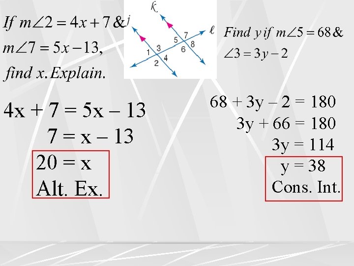 Geometry Lesson 3 2 Angles and Parallel Lines