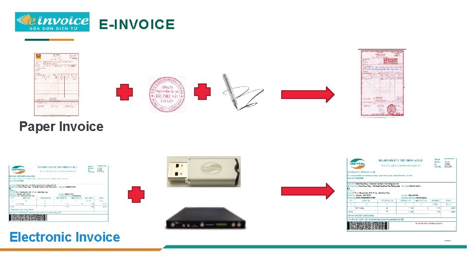 E-INVOICE Paper Invoice Electronic Invoice 