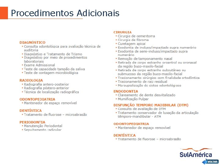 Procedimentos Adicionais Voltar Para Básico 20 