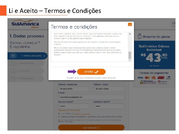 Li e Aceito – Termos e Condições 