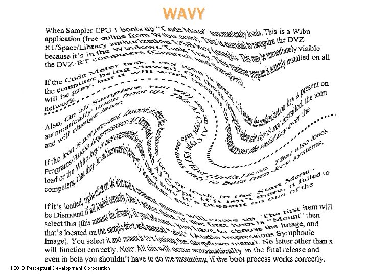 WAVY © 2013 Perceptual Development Corporation 