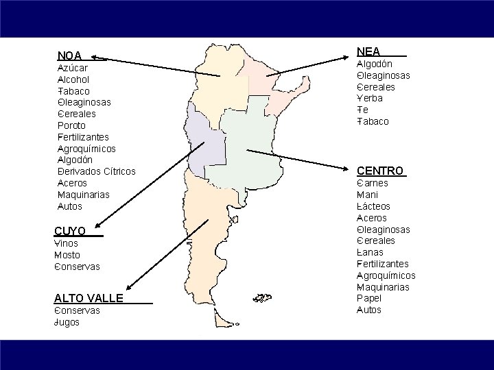 NOA zúcar A Alcohol Tabaco Oleaginosas Cereales Poroto Fertilizantes Agroquímicos Algodón Derivados Cítricos Aceros