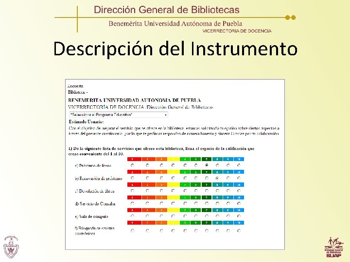 Descripción del Instrumento 