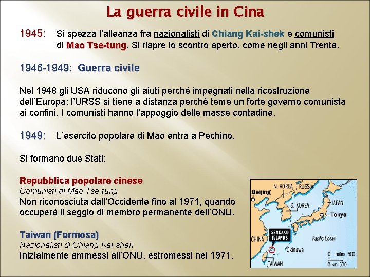 La guerra civile in Cina 1945: Si spezza l’alleanza fra nazionalisti di Chiang Kai-shek