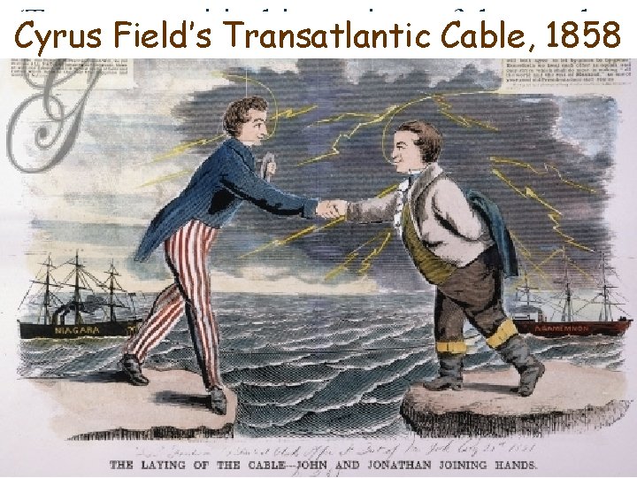 (Two more critical inventions of the era that Cyrus Field’s Transatlantic Cable, 1858 have