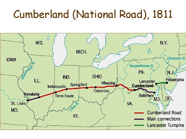 Cumberland (National Road), 1811 