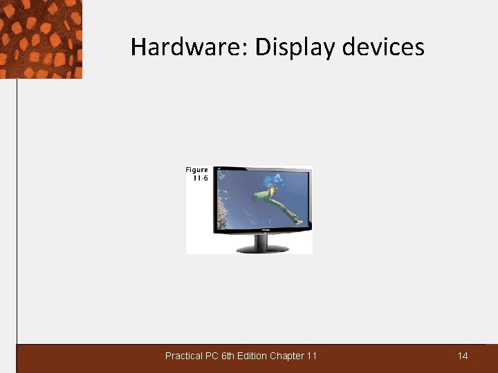 Hardware: Display devices Practical PC 6 th Edition Chapter 11 14 