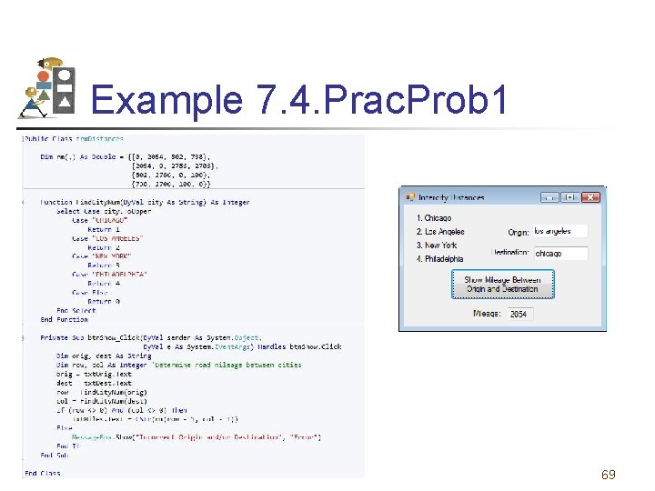 Example 7. 4. Prac. Prob 1 69 