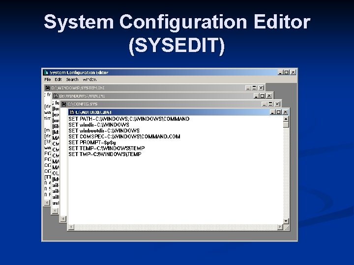 System Configuration Editor (SYSEDIT) 