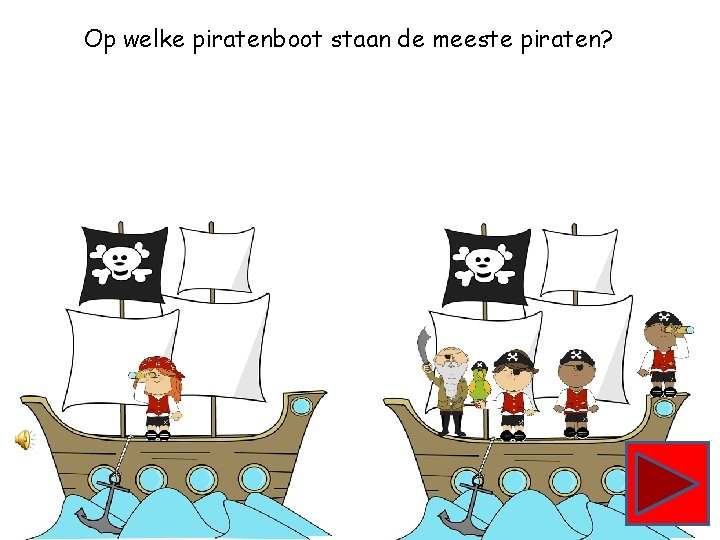 Op welke piratenboot staan de meeste piraten? 