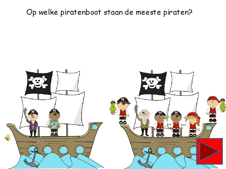 Op welke piratenboot staan de meeste piraten? 