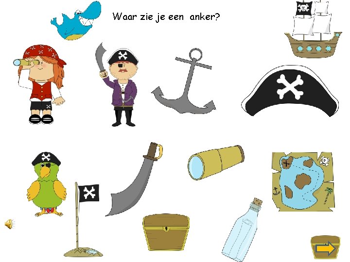 Waar zie je een anker? 