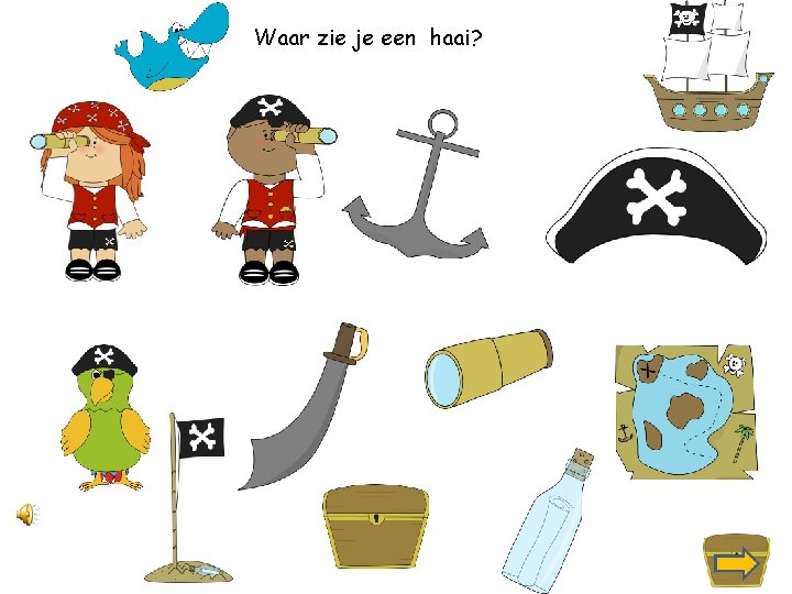 Waar zie je een haai? 