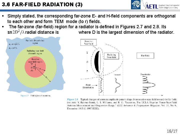 3. 6 FAR-FIELD RADIATION (3) § Simply stated, the corresponding far-zone E- and H-field