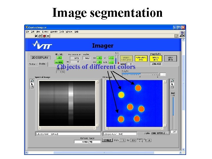 Image segmentation Objects of different colors 