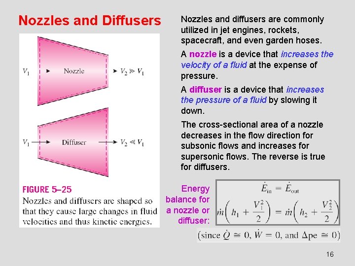 Nozzles and Diffusers Nozzles and diffusers are commonly utilized in jet engines, rockets, spacecraft,