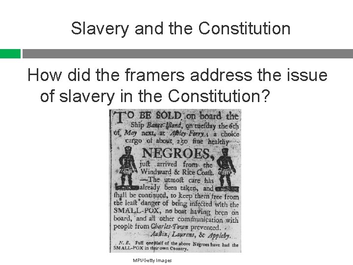 Slavery and the Constitution How did the framers address the issue of slavery in