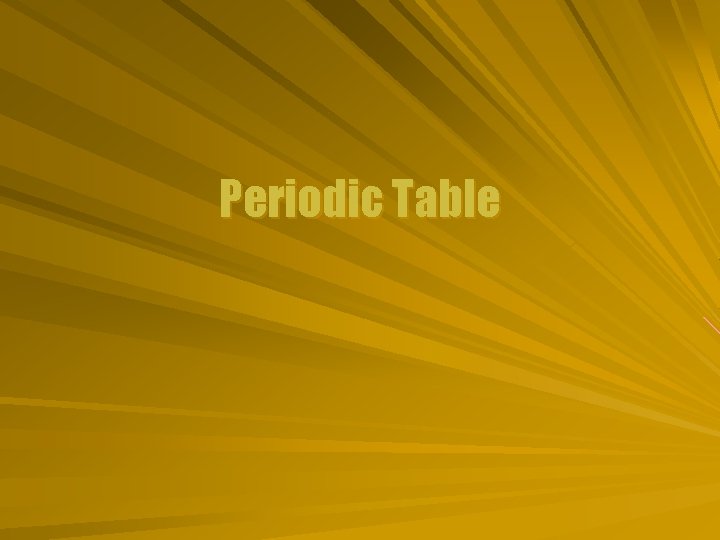 Periodic Table 