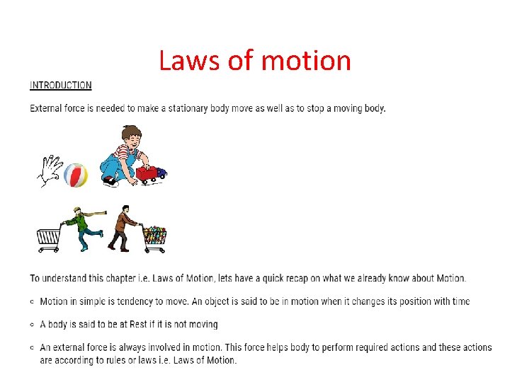 Laws of motion 
