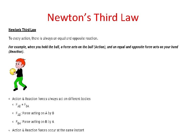 Newton’s Third Law 