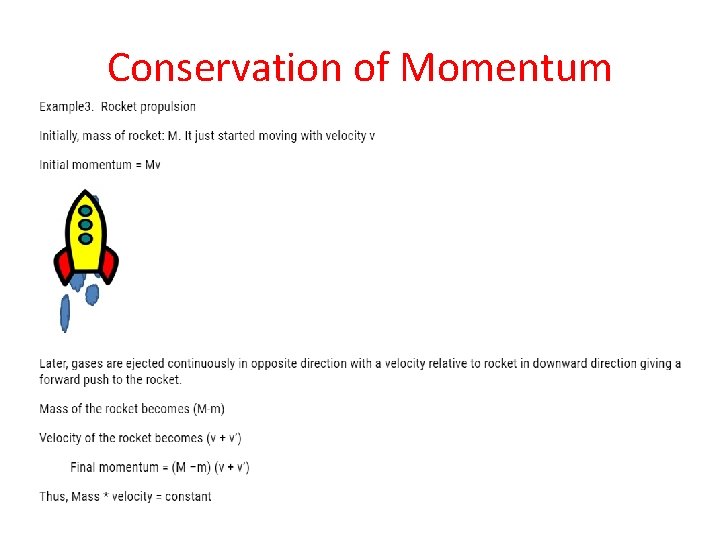 Conservation of Momentum 