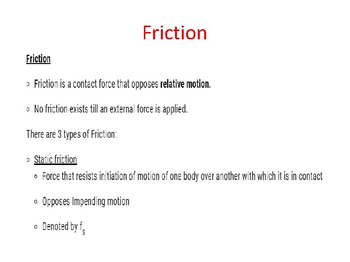 Friction 