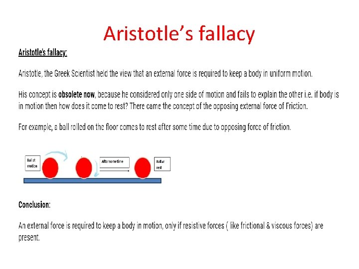 Aristotle’s fallacy 