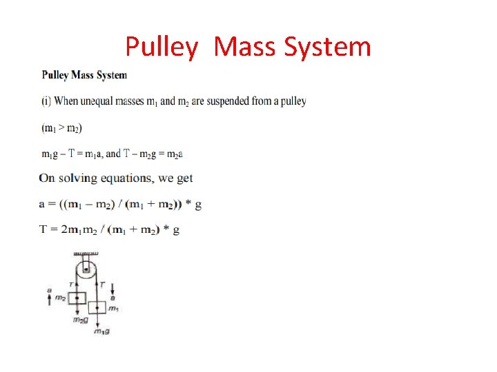 Pulley Mass System 