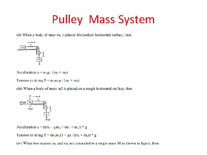 Pulley Mass System 