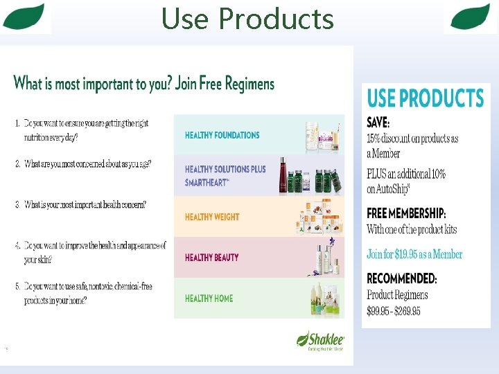 Use Products 