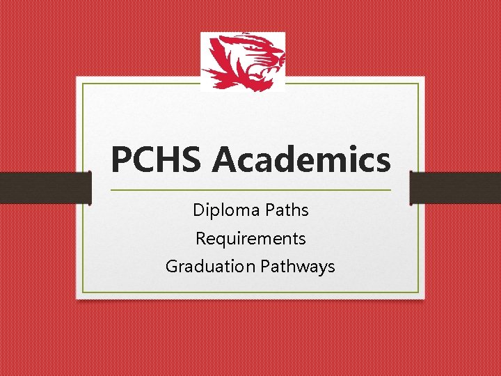 PCHS Academics Diploma Paths Requirements Graduation Pathways 