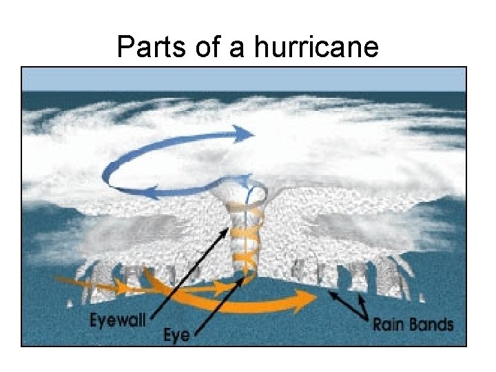 Parts of a hurricane 